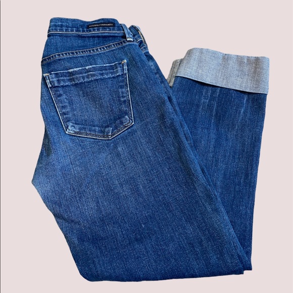 Citizens of Humanity COH Dani Cropped Straight Leg Jeans Cuffed Size 26 EUC - Picture 3 of 12
